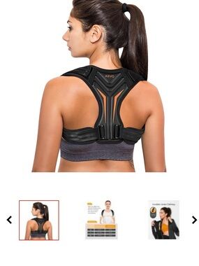 Women's Black Posture Corrector Tank Top